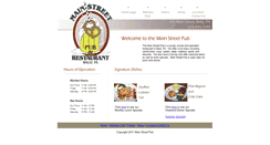 Desktop Screenshot of mainstreetpubbally.com